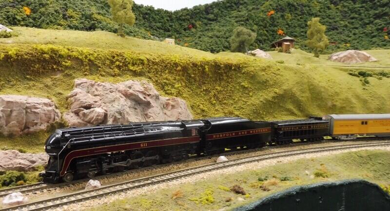 N&W J class on the double track