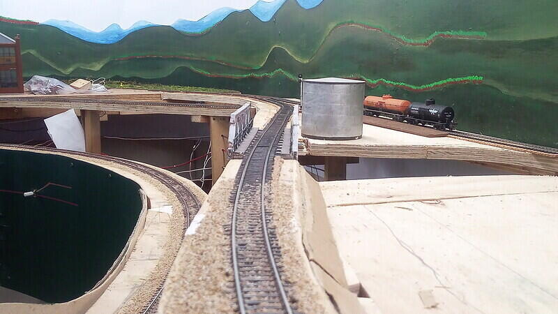 Trackbase cut and bridge set in place (not fixed yet) 02