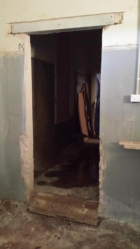Cutting the doorway